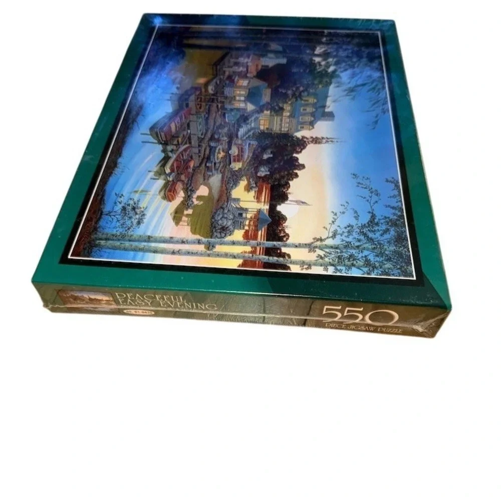MasterPieces Peaceful Easy Evening‎ 550-Piece Jigsaw Puzzle Lakeside NIB
